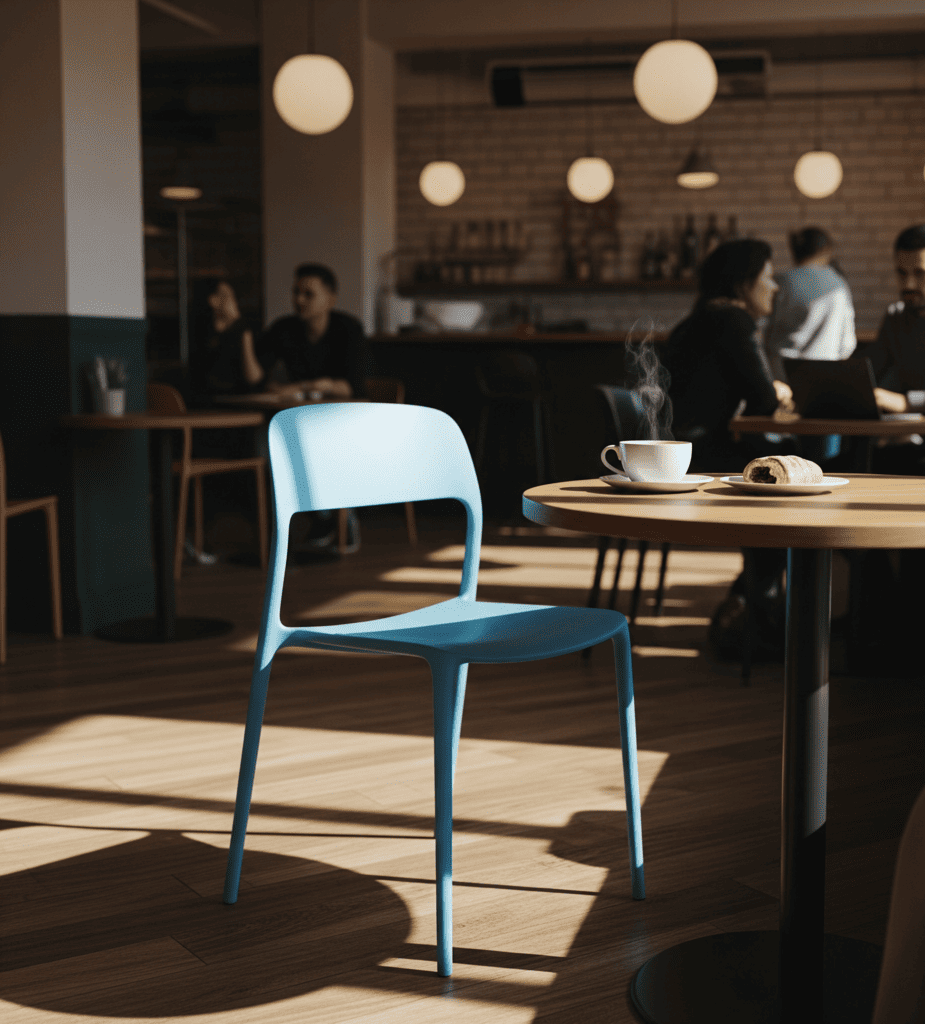 Silla para cafetería MILOS en polipropileno resistente