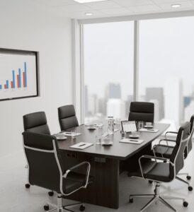 Mesa de juntas IDEARK para oficinas profesionales en Guadalajara