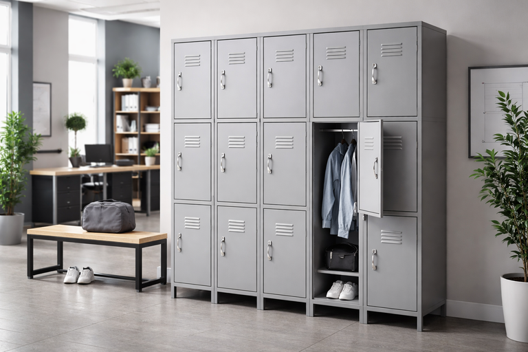 Lockers metálicos para oficinas en Guadalajara con diseño moderno y seguro