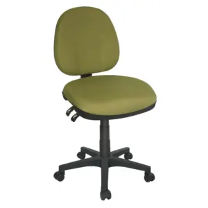 Silla operativa ergonómica de tela con soporte lumbar