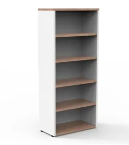 Librero de melamina abierto ideal para organización de oficinas